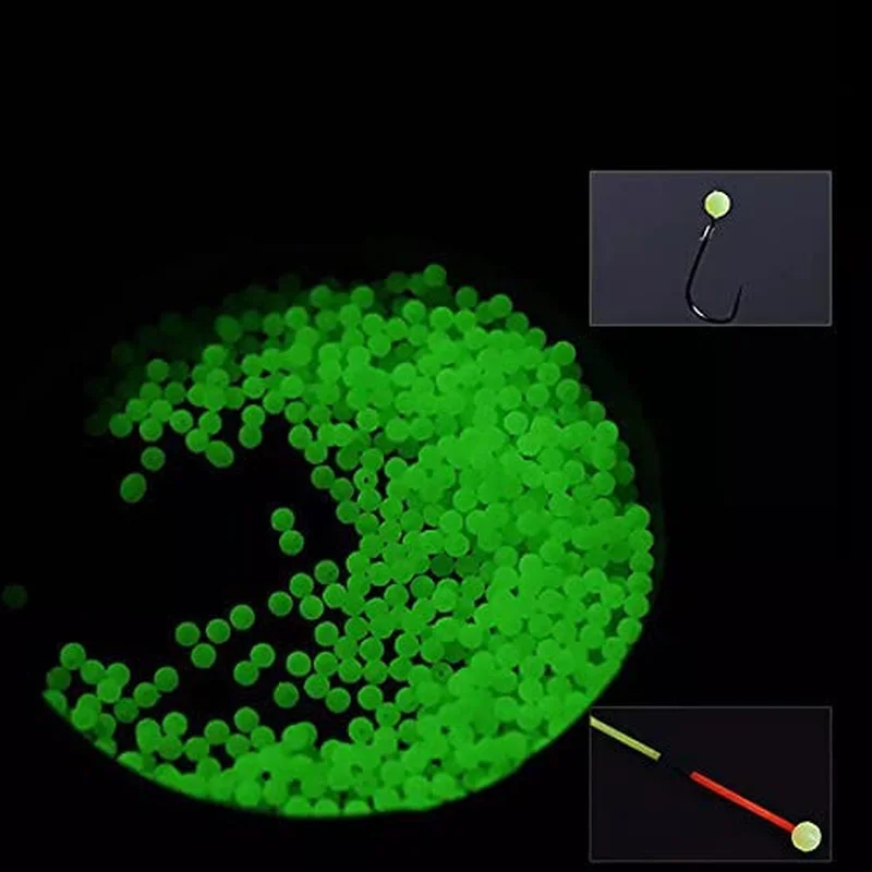 4/5/6/810mm Fishing Beads Luminous Glow in Dark Hard Plastic Fish Rig beads Saltwater fishing Lures Tackle