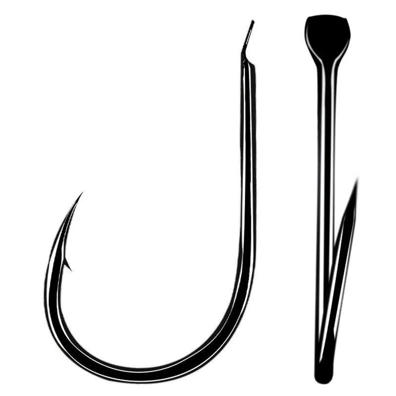 

1000Pcs Fishing Hooks Carbon Steel Circle Hook Fly Jip Barbed Crooked Mouth Flat Body Carp Hooks Sea Fishing Accessories Pesca