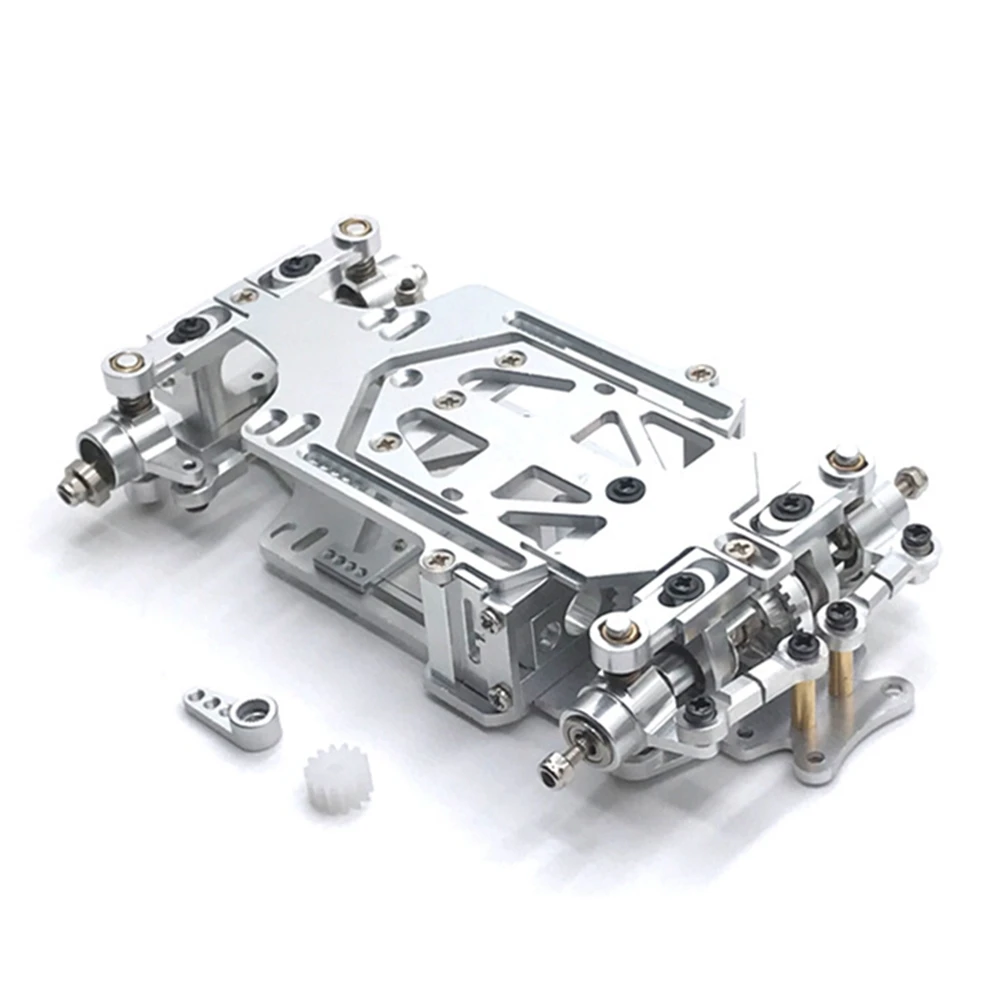 ABXE-RC01 1/28 Scale RWD RC Drift Car Wheelbase Adjustable Metal Chassis Frame KIT For Wltoys K969 K989 284131 MINI-Q