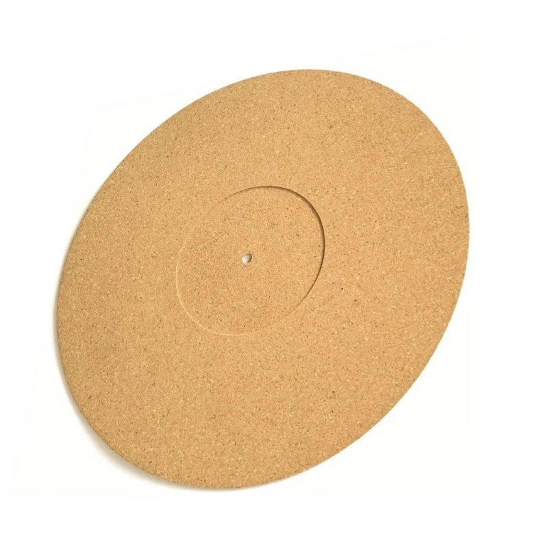 Records Player Slipmat Mats Turntables Pad Antistatic Cork NonSlip, Thick Vinyls Player Pad for Demanding Audiophiles