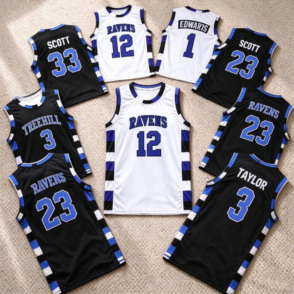 One Tree Hill Ravens Retro Basketball Jersey Unisex Breathable Athletic Sport Tank Top for Men and Women Children's Movie Inspir