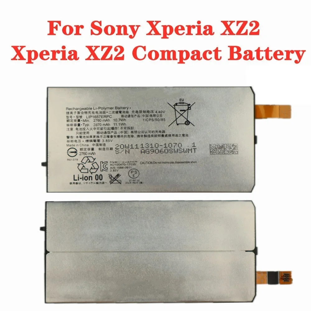 New Xperia XZ2 Mini Battery For Sony Xperia XZ2 Compact H8314 H8324 SO-05K LIP1657ERPC Phone Battery Bateria Fast Shipping