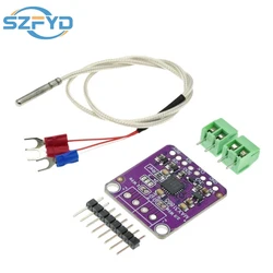 MAX31865 PT100 to PT1000 RTD-to-Digital Converter Board Temperature Thermocouple Sensor Amplifier Module 3.3V/5V For Arduino