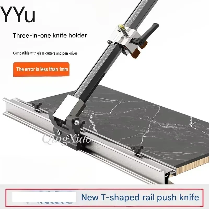for T Type Rail Manual Tile Cutter 1.7m 2.0m Detachable Flip Design High Precision Cutting Tool for Porcelain Slab Large