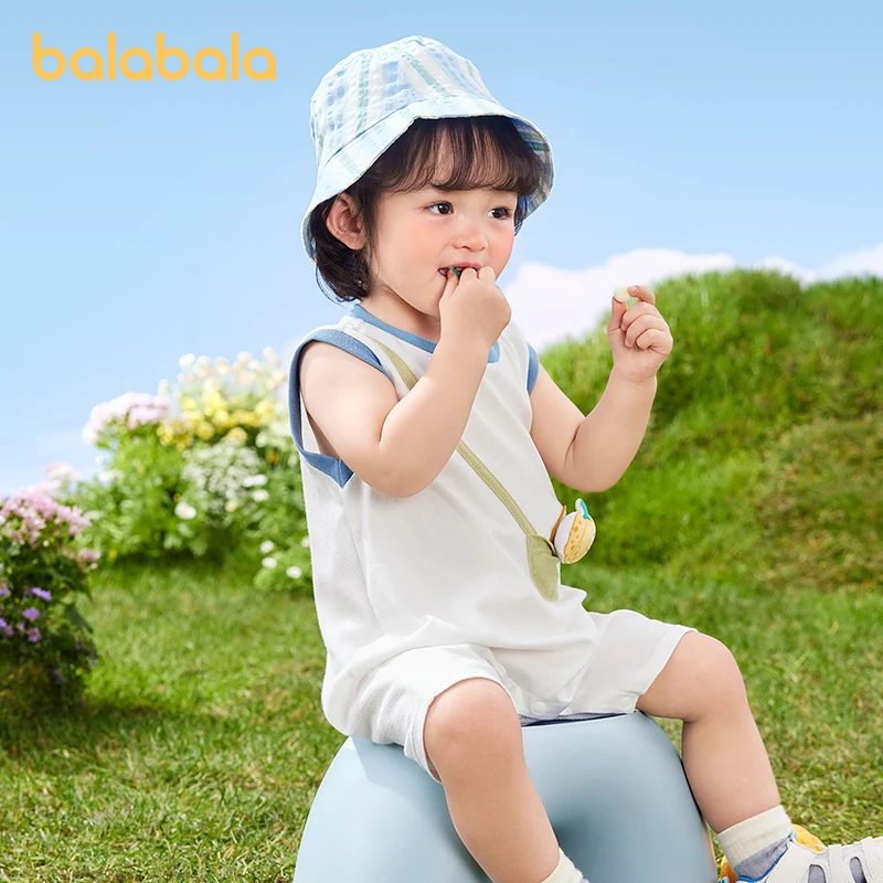 

Balabala Baby Clothes Boys Onesie 2025 Spring and Summer Outfit Cute Girls Romper for Stylish Looks