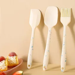 Candy Color Silicone Cream Spatula Chocolate Food Cake Mixer Scraper Pastry Butter Flour Blender Bread Barbecue Baking Oil Brush