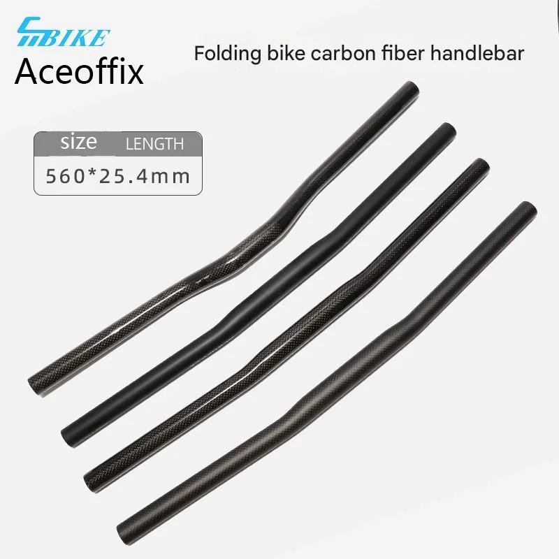Aceoffix-BMXカーボンファイバーバイクハンドルバー,マットmtbハンドル