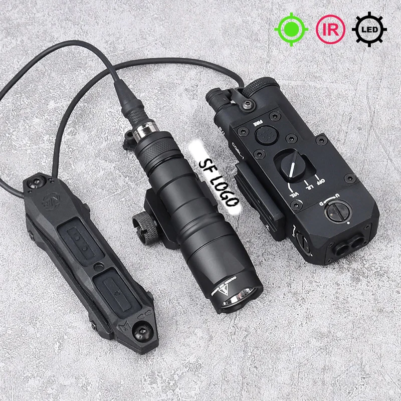 WADSN CQBL 1 Metall Rot Grün Blau IR Laser M300 M600 SF Weiße LED-Taschenlampe Dual Control Druckschalter Passend für Picatinny-Schiene 3