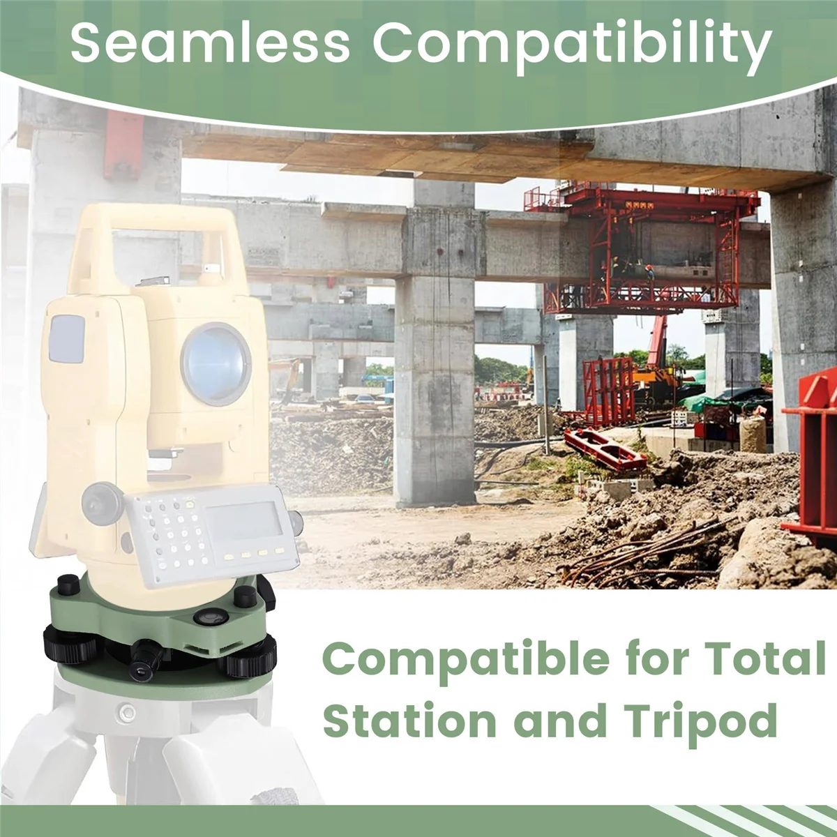 النوعية! ثلاثي الفك مع برغي أساسي 5/8 بوصة للرمي الضوئي للمحطة الإجمالية السويسرية ثلاثي الفك