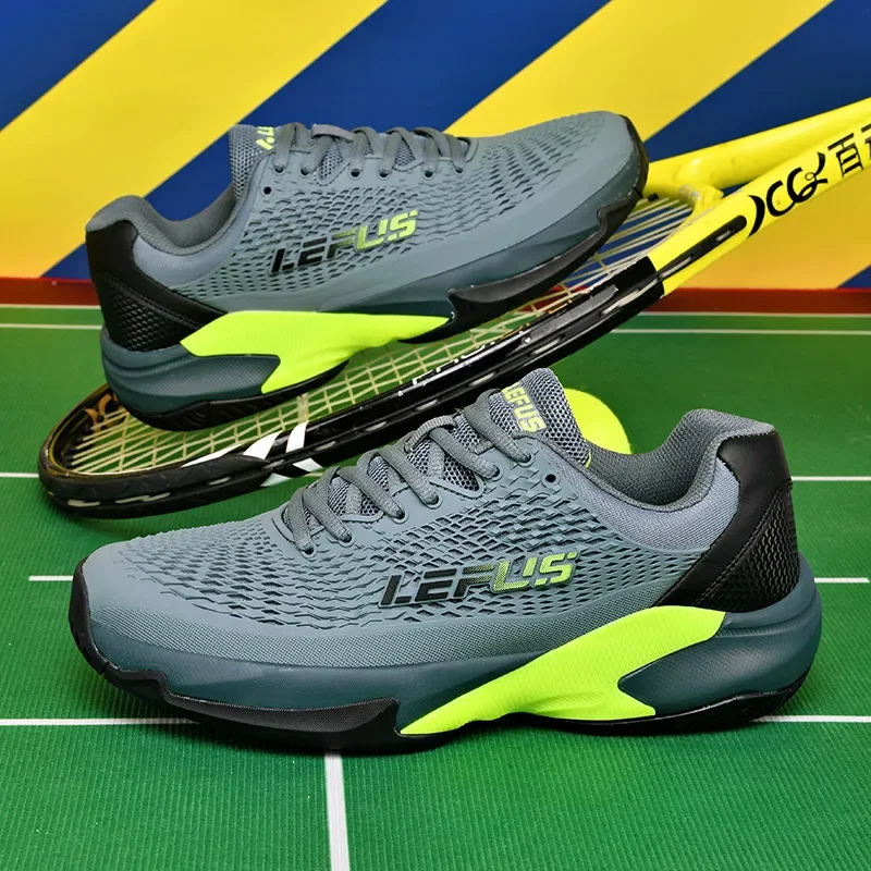 

Breathable Badminton Shoes for Men Women Lace-up Tennis Sneakers Non-slip Gym Sneakers Athletic Training Shoes Volleyball Shoes