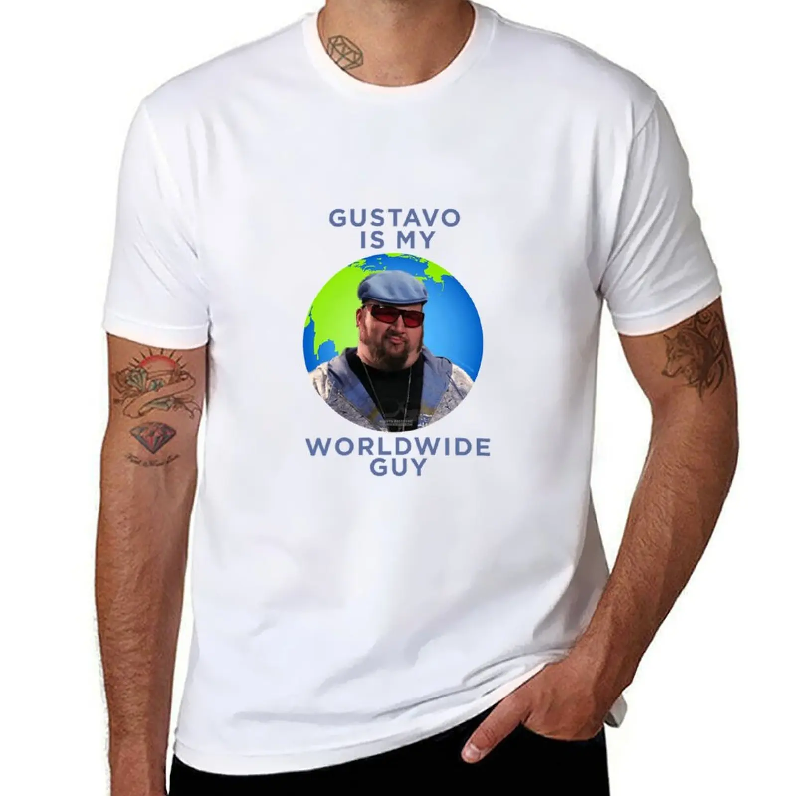 

Gustavo is my Worldwide Guy T-Shirt t shirt for man 100 percent cotton t shirts for man graphic cars