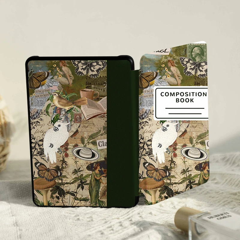 حافظة عالمية لهاتف كوبو كلارا BW/ليبرا كولور آند كيندل بيبر وايت 5، كيندل 10/11/12، إيقاظ تلقائي/نوم، جلد صناعي متين #6