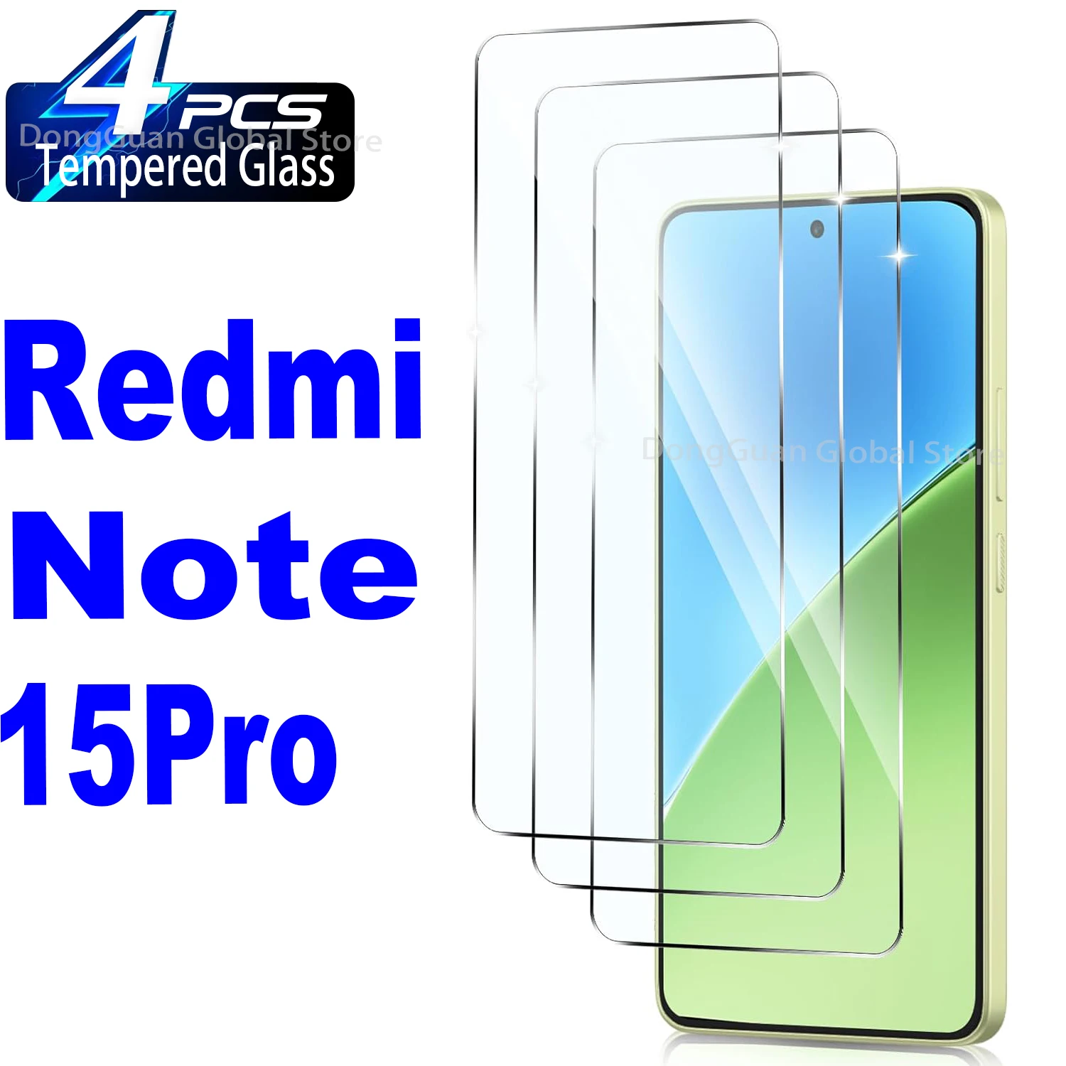 

0.2mm For Xiaomi Redmi Note 15 Pro Tempered Glass Fingerprint Unlock Screen Protector Glass Film