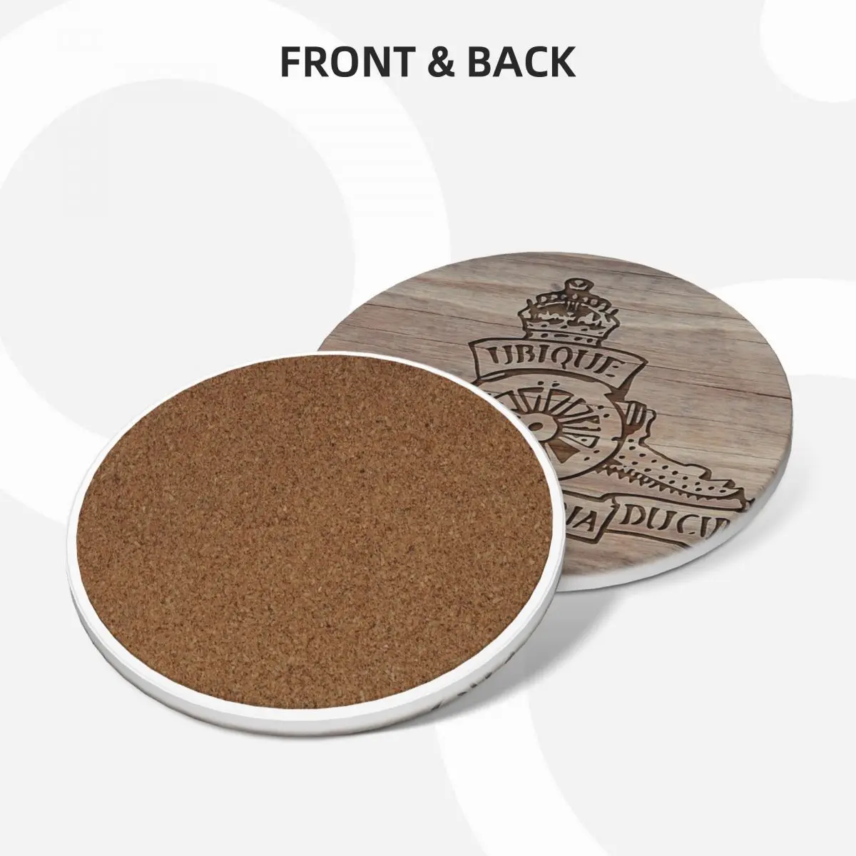 Royal Artillery Cap Badge Ceramic Coasters (Set of 4) cute kitchen supplies ceramic stand Coasters