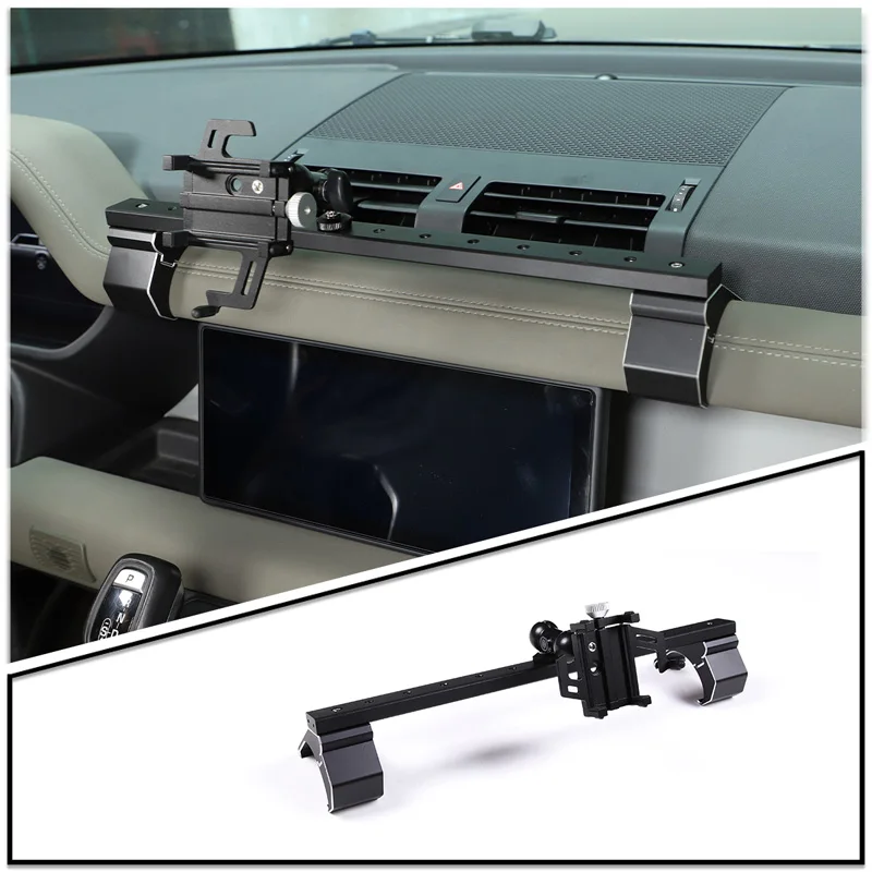 

For Land Rover Defender 90 110 2020-2023 Aluminum Car Center Console Mobile Phone Holder GPS Navigation Holder Car Accessories
