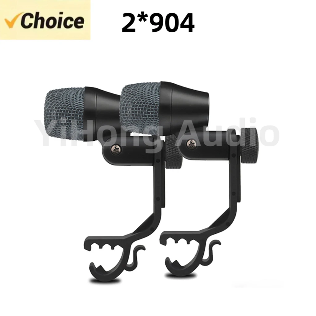 2 X 904 Instrument Microphone With Clamp Arm Installation Evolution Series Heart-Shaped Instrument Drum Microphone Recording