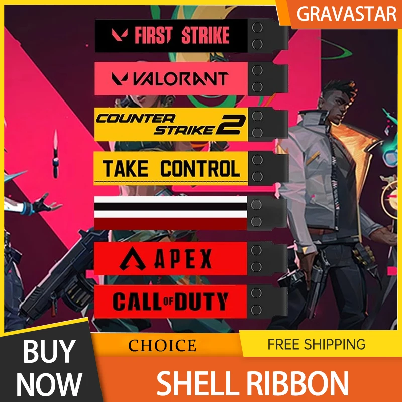 

Wooting Bottom Shell Ribbon Suitable For Aim60x Aluminum Shell Personalized Fps Game Theme Apex/Valorant/First Strike