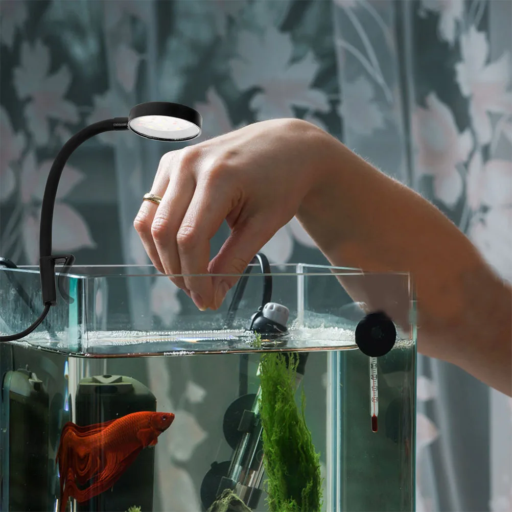 2Pcs Fish Tank Lamp LED Aquarium Light Compact Wear-Resistant Clip Type for Household Marine Aquariums Convenient Daily Use