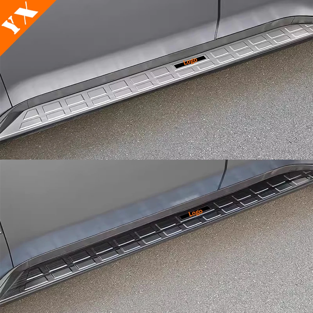 For Chery Jetour T2 Traveler 2023-2024 Car Side Step Cover Panel Sticker Modified Stainless Steel Door Sill Strip Exterior Trim