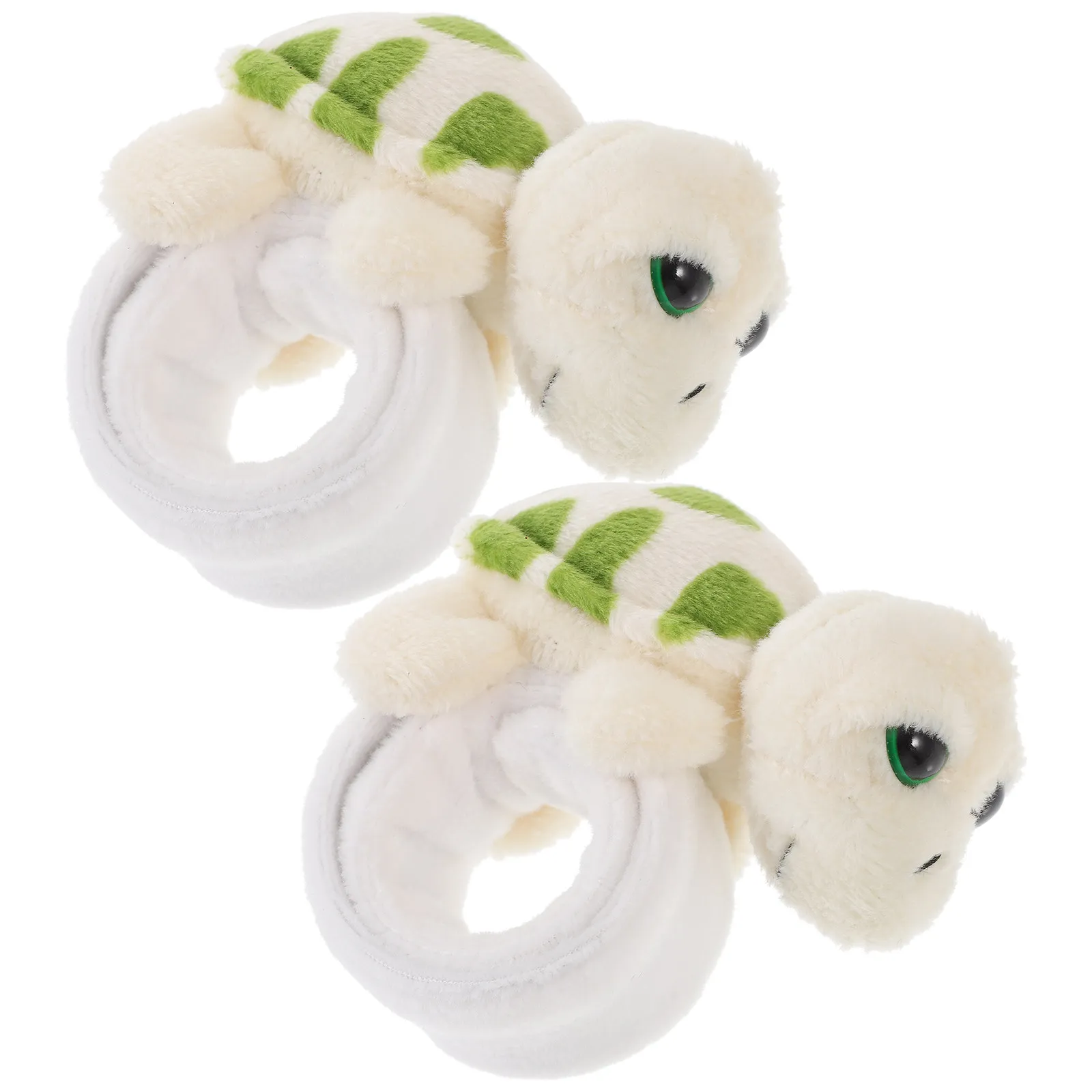 

2Pcs Animal Theme Stuffed Slap Bracelet Soft Comfortable Wristband Party Favor Cartoon Animal Snap Bracelets for Birthday