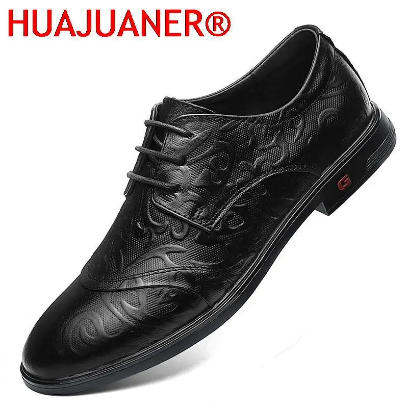 

New High Quality Genuine Leather Shoes Men Flats Fashion Men's Casual Shoes Brand Man Soft Comfortable Lace Up Oxford Shoes