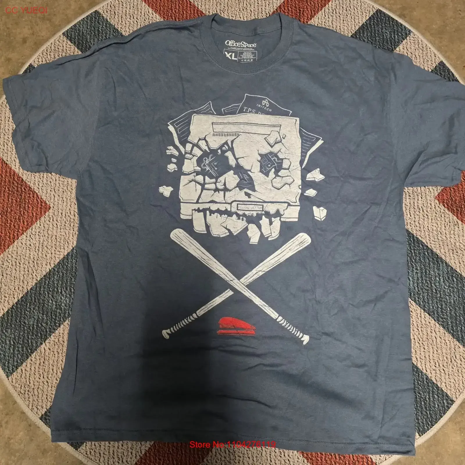Loot Crate Office Space Movie T Shirt Size XL vintage Washed Top For Everyday Wear Slightly Versatile Comfortable streetwear