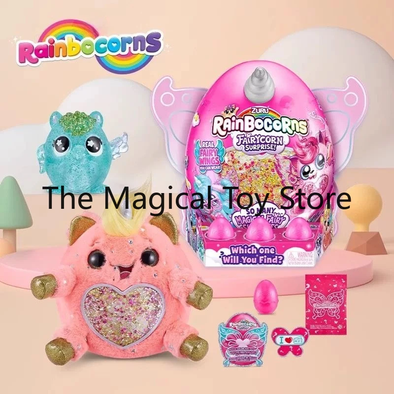 Original Fifth Crown Rainbow Unicorn Surprise Egg Winged Girl Plush Toy Birthday Gift Toy Model Collectible