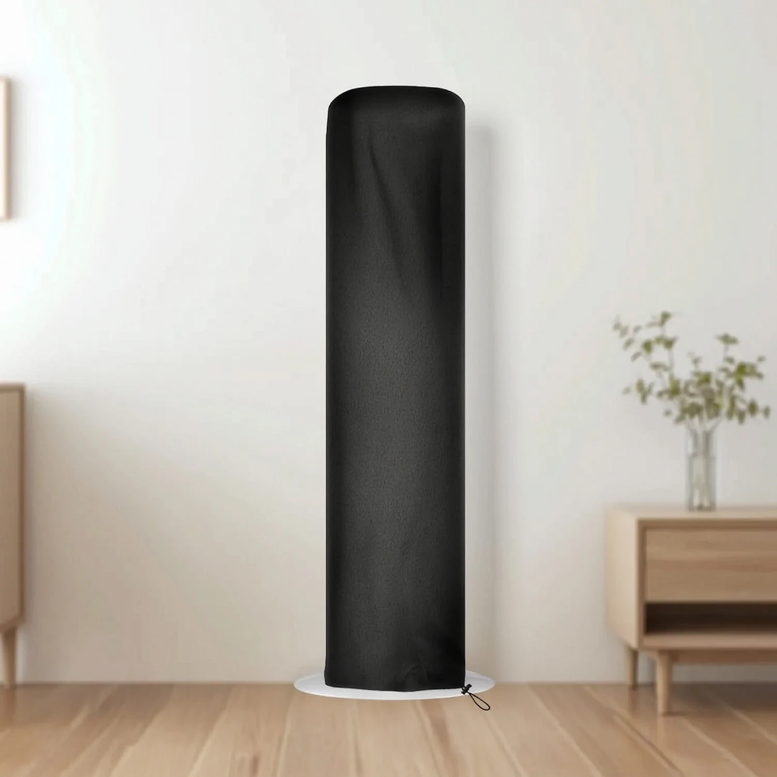 Vertical Fan Cover with Drawstring Easy to Install Vertical Fan Cover Cylindrical Washable for Storage, Living Room