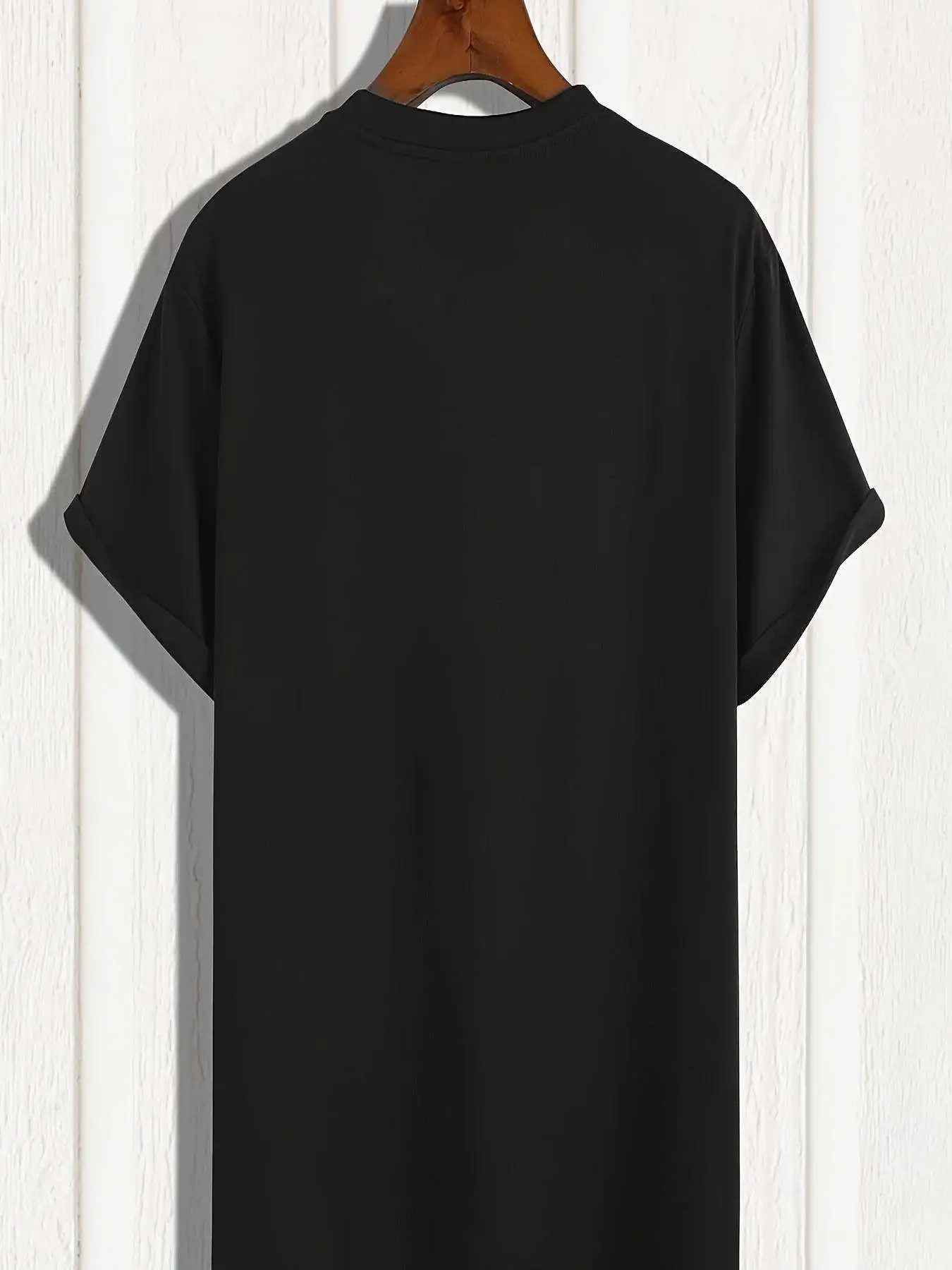 Men'S Trend Aesthetic Loose Standard Fit Printed New Men'S Medium Raiders Tee in Silvery Black, Made of Comfortable Skin Friendly Casual Daily Outfit T Shirts A Must-Have Item for Your Summer Wardrobe, Versatile and Perfect for Gifting