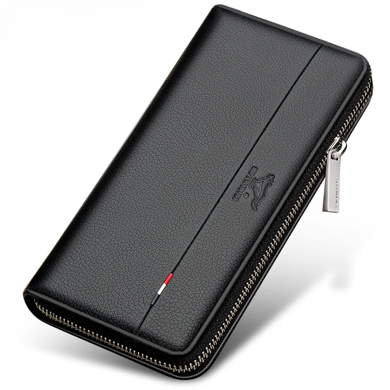 septwolves-long-leather-wallet-men's-casual-handheld-business-casual-handbag-top-layer-cowhide-youth-fashion-zipper-closure