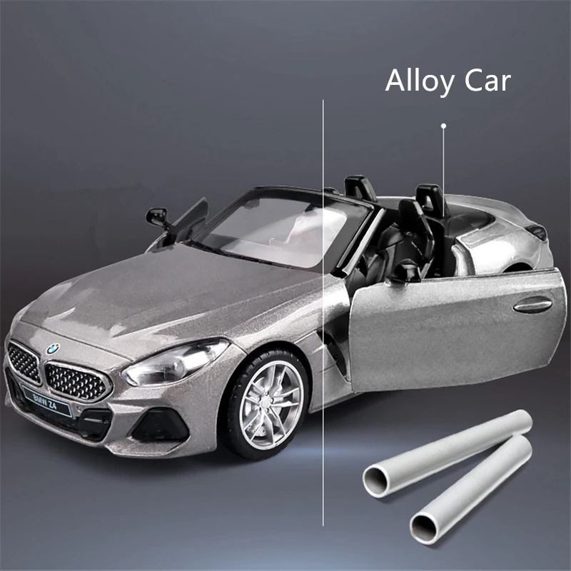 1:32 BMW Z4 M4 M40i Coupe Alloy Car Model Diecast Metal Toy Sports Car Model Simulation Sound and Light Collection Children Gift