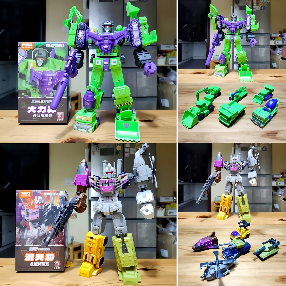 Blokees Transformers Defender, Juguetes Coleccionables, Sets Combinados, Devastator Blindado, Bruticus, Regalos