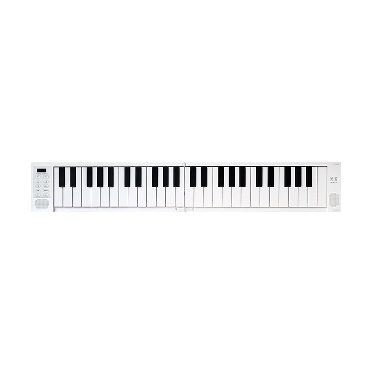 Midiplus Folding piano 49 Portable Electronic Hand Roll Piano 49 Key Keyboard Folding Design for Musical Instrument  Accessories