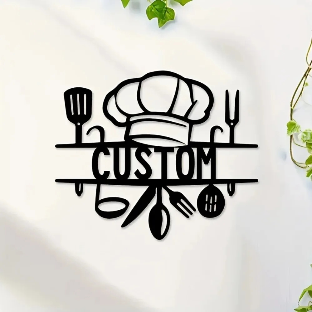 CIFbuy Floral Monogram Steel Metal Plaque,12in Ready‑To‑Hang, Country Style, Outdoor Office Decor Gift