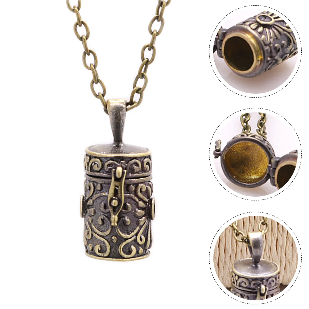 Urn Necklace Pet Ashes Memorial Gifts Dog Pendant Decorative Urns Mens The Accessory Cat for European and American Miss