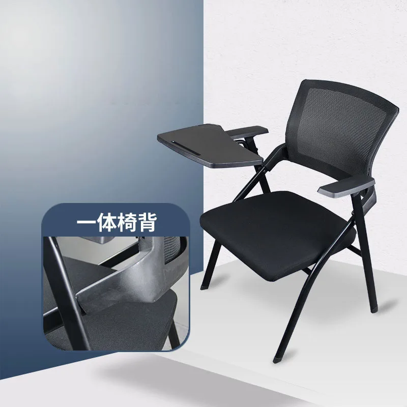 

Conference Room Mesh Folding Training Chair with Writing Board Table Board Study Table and Chair One Office Training Chair