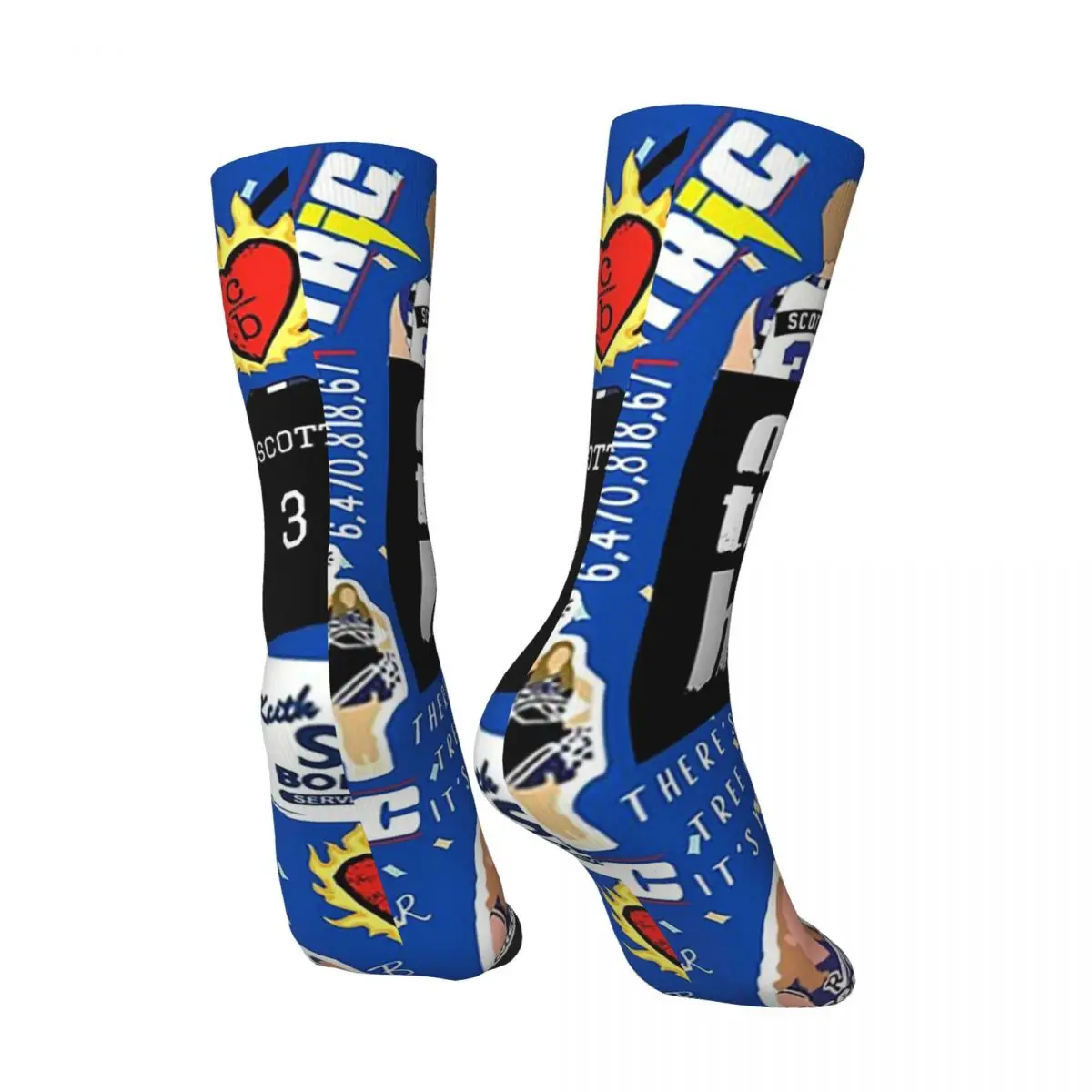 All Seasons One Tree Hill Collage Vintage TV-Inspired Fan Art Design Socks Harajuku Crew Socks Fashion Stockings
