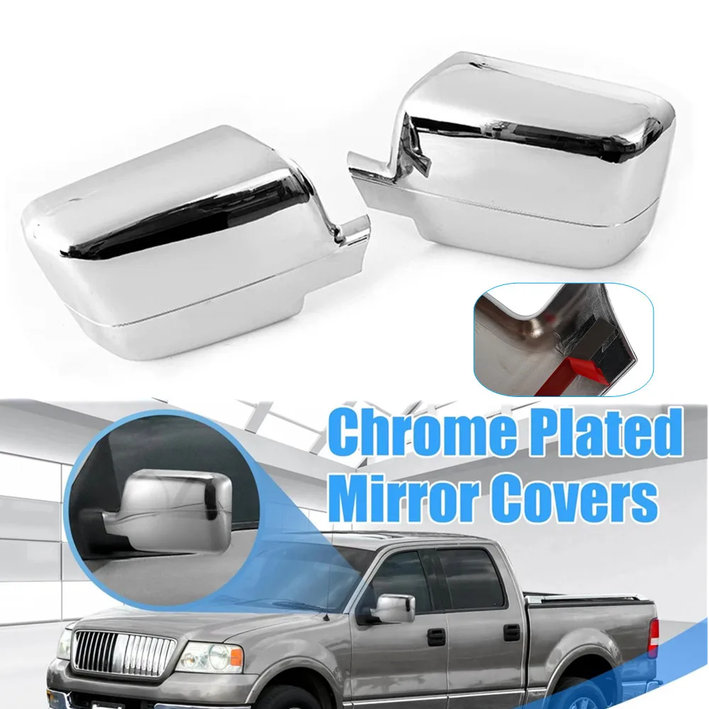 

2 шт. для Ford F-150 F150 2004-2008, крышка бокового зеркала заднего вида, крышка крыла, наружная дверь, отделка заднего вида, аксессуары для украшения автомобиля