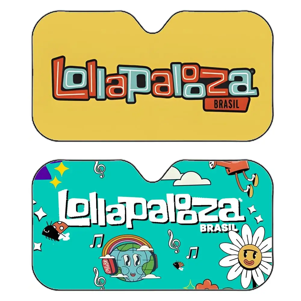 

Diverse Eclectic Music L-Lollapalooza Sun Visor Reflective Car Windshield Sun Visor Anti-UV Heat Insulation Reusable Sun Shade