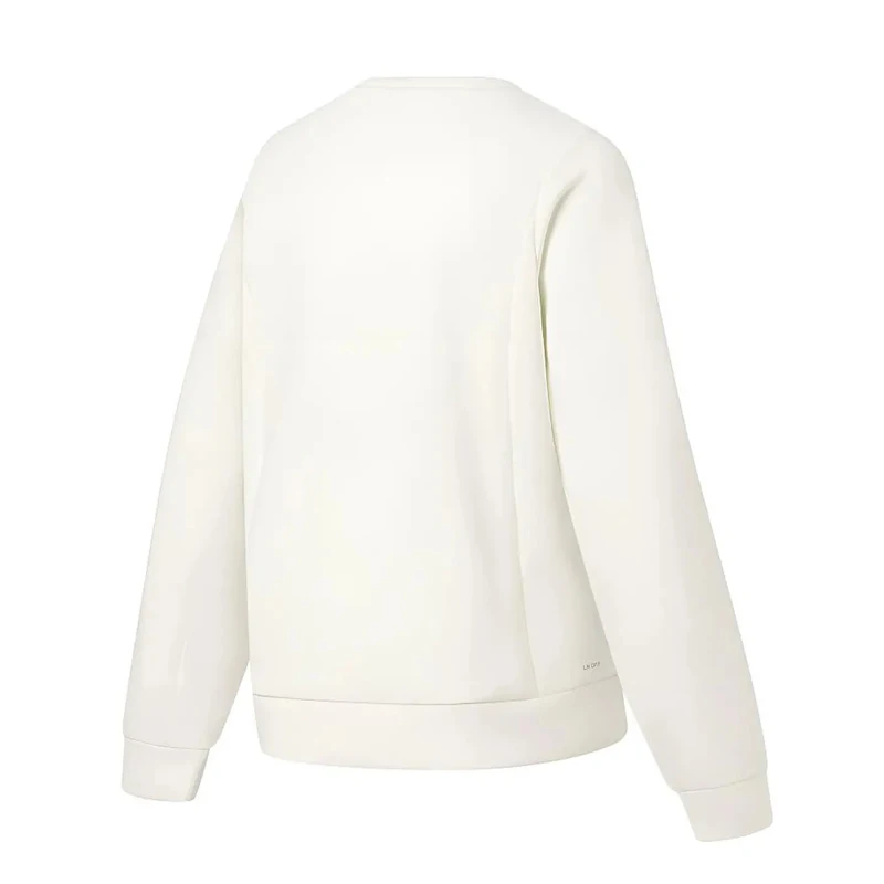 Li-Ning Women's Training Knit Sweatshirt LN DRY 77%Polyester 17%Viscose 6%Elastane Breathable LiNing Hoodless Top AWDW496