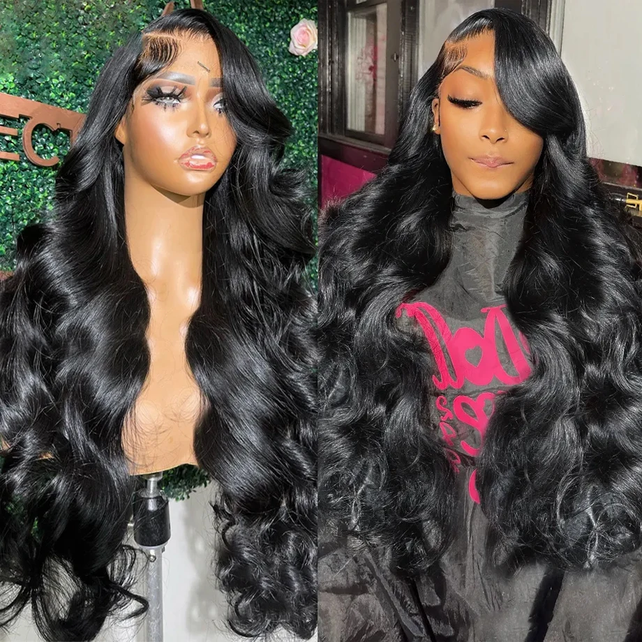 30Inch Body Wave Transparent 13x6 Lace Front Human Hair Wigs Remy Raw Indian Wavy 13x4 Lace Frontal Wig For Women Closure Wig