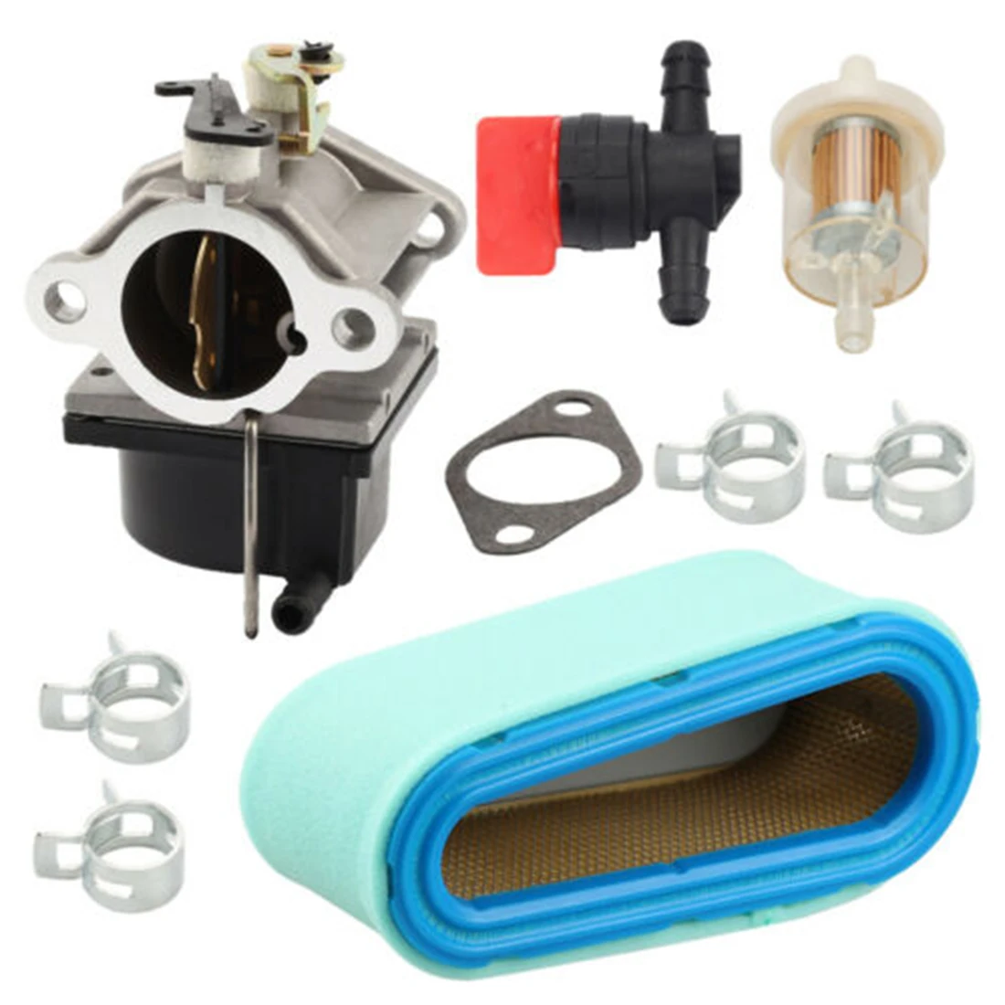 Tool Carburetor kit Air fuel filter for carb Gasket For Tecumseh for Lawn Mower Shut Off Valve 14hp 15hp 640065a 640065