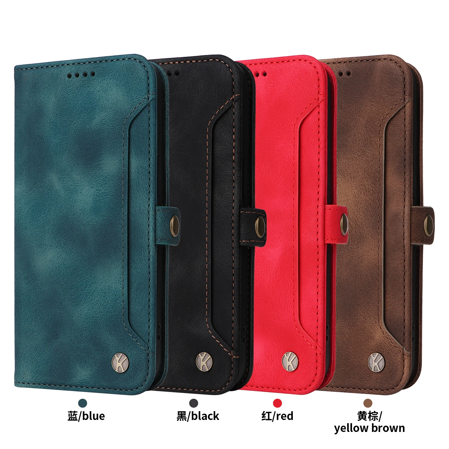 

Luxury Leather Wallet Phone Cover for Samsung Galaxy A53 5G/A73 5G/A42 5G/A25/A25 5G Business Credit Card Slot Silicone Cases