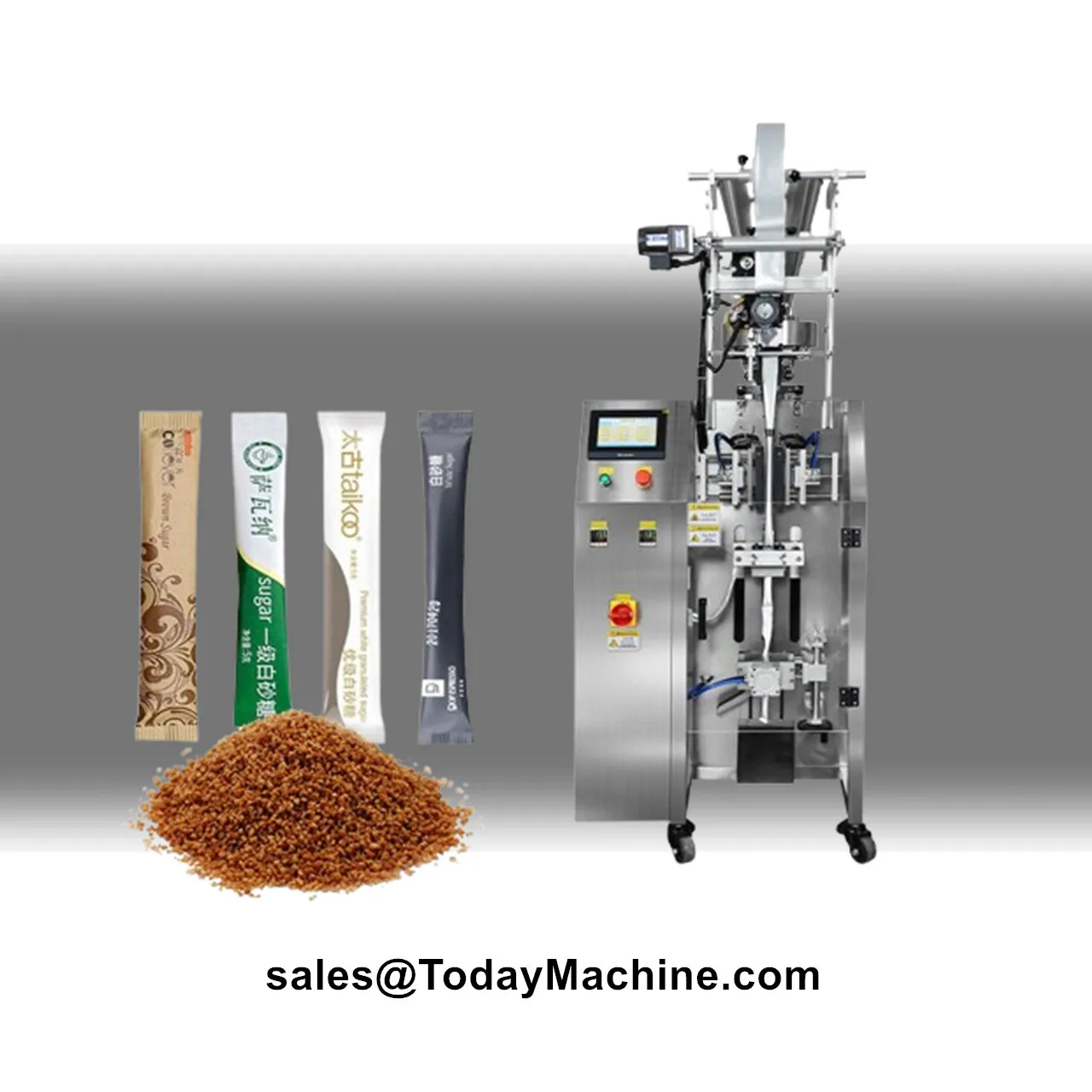 Automatic Auger Filler Wheat Starch Powder Bag Fill Seal Packing Machine