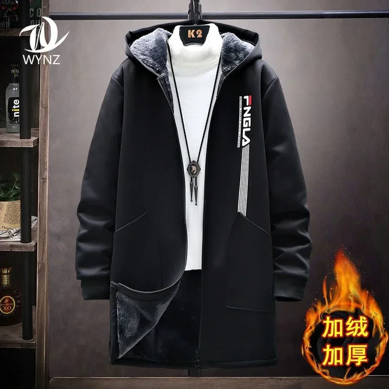 

2023 Autumn and Winter New Fashion Trend Cashmere Long Trench Coat Men's Casual Comfort Thick Warm High Quality Large Size Coat