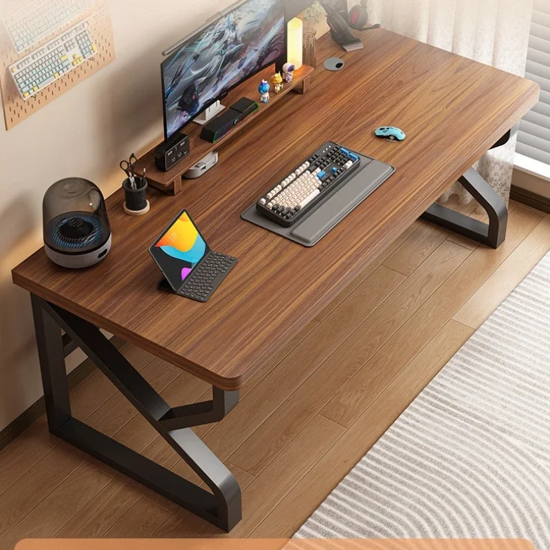 Multi-functional Computer desk bedroom solid wood game e-sports table long workbench study desk
