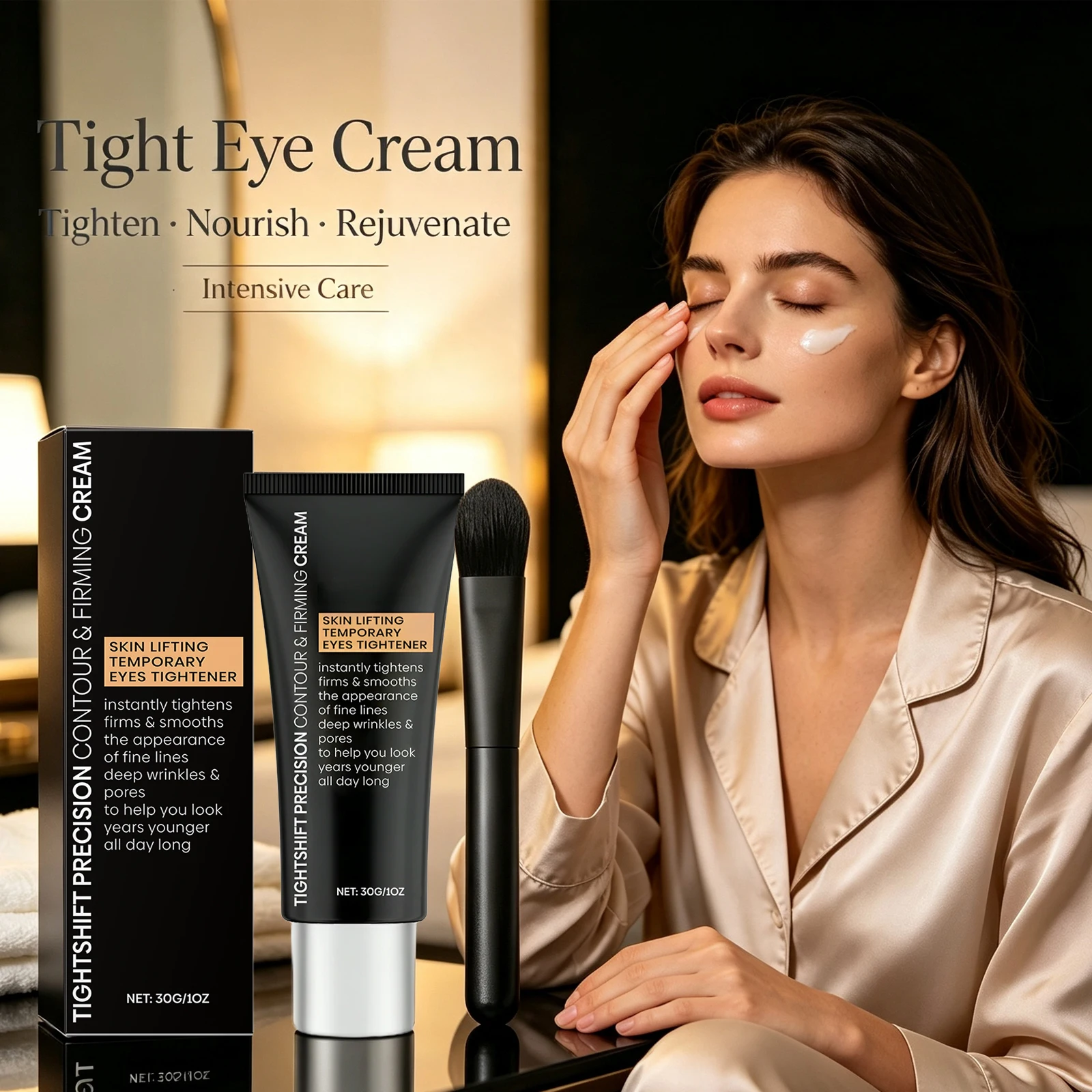 Instant Firm Eye Cream Remove Eye Fine Lines Eliminate Dark Circles Boost Skin Elasticity Brighten Eye Area Contour Shaping 30g