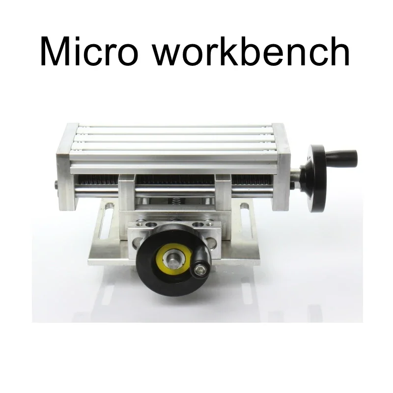 Mini Precision Milling Machine multi-function workbench Bench drill Milling machine Cross sliding table Micro Dovetail carriage