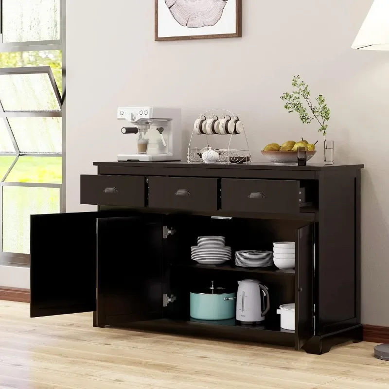 Sideboard Buffet Server Storage Cabinet Console Table Home Kitchen Dining Room Furniture Entryway Cupboard