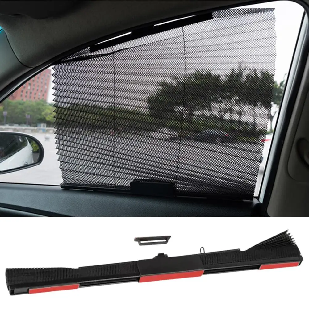 Car Side Window Sun Shade Retracted Sunshades Mesh UV Protection Curtains Auto Truck Summer Protector Window Film Trim - Image 3